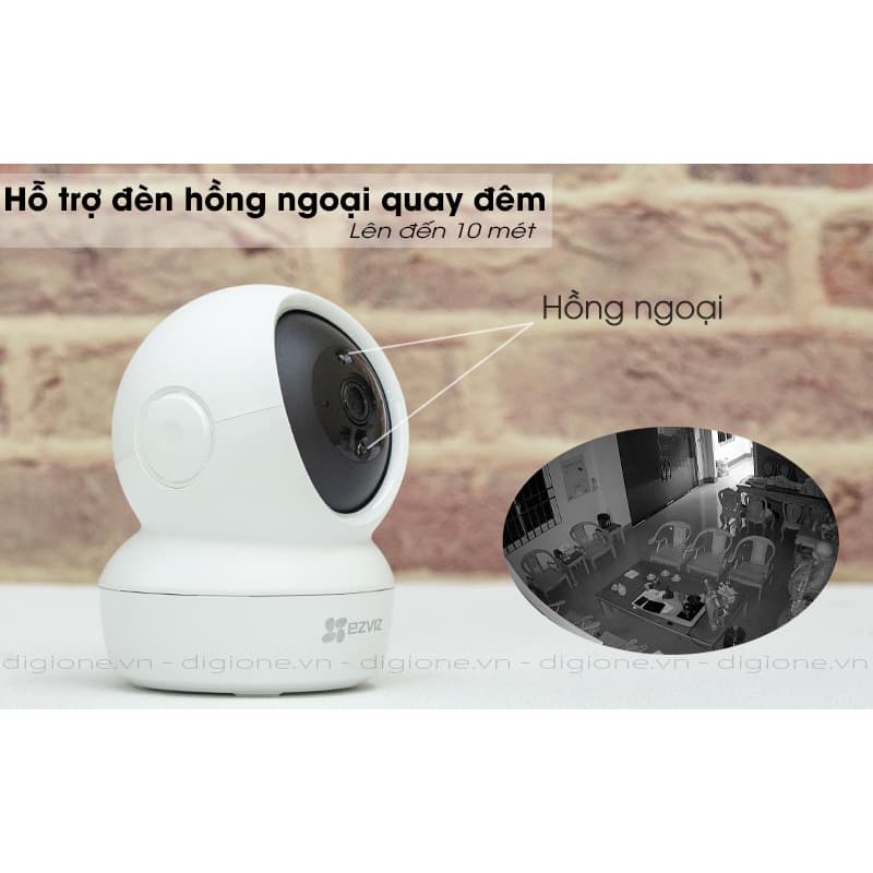 Camera Wifi Ezviz C6N 1080P 2M - Combo Camera Không Dây, 360 độ, Đàm Thoại 2 Chiều, thẻ 32GB/64GB/128GB