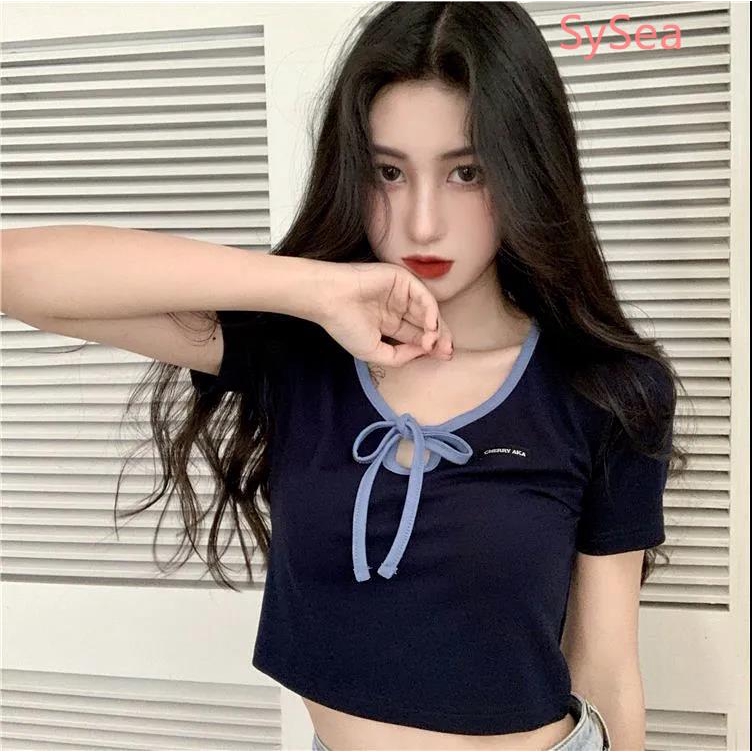 Áo Thun Croptop Tay Ngắn Form Ôm Kiểu Dáng Trẻ Trung Cho Nữ