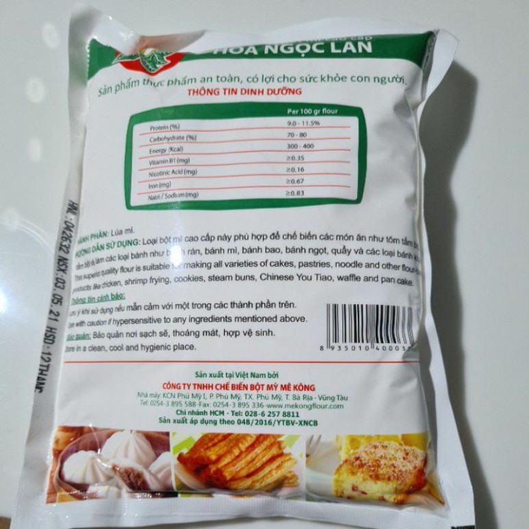 BỘT MÌ HOA NGỌC LAN TÚI 500G