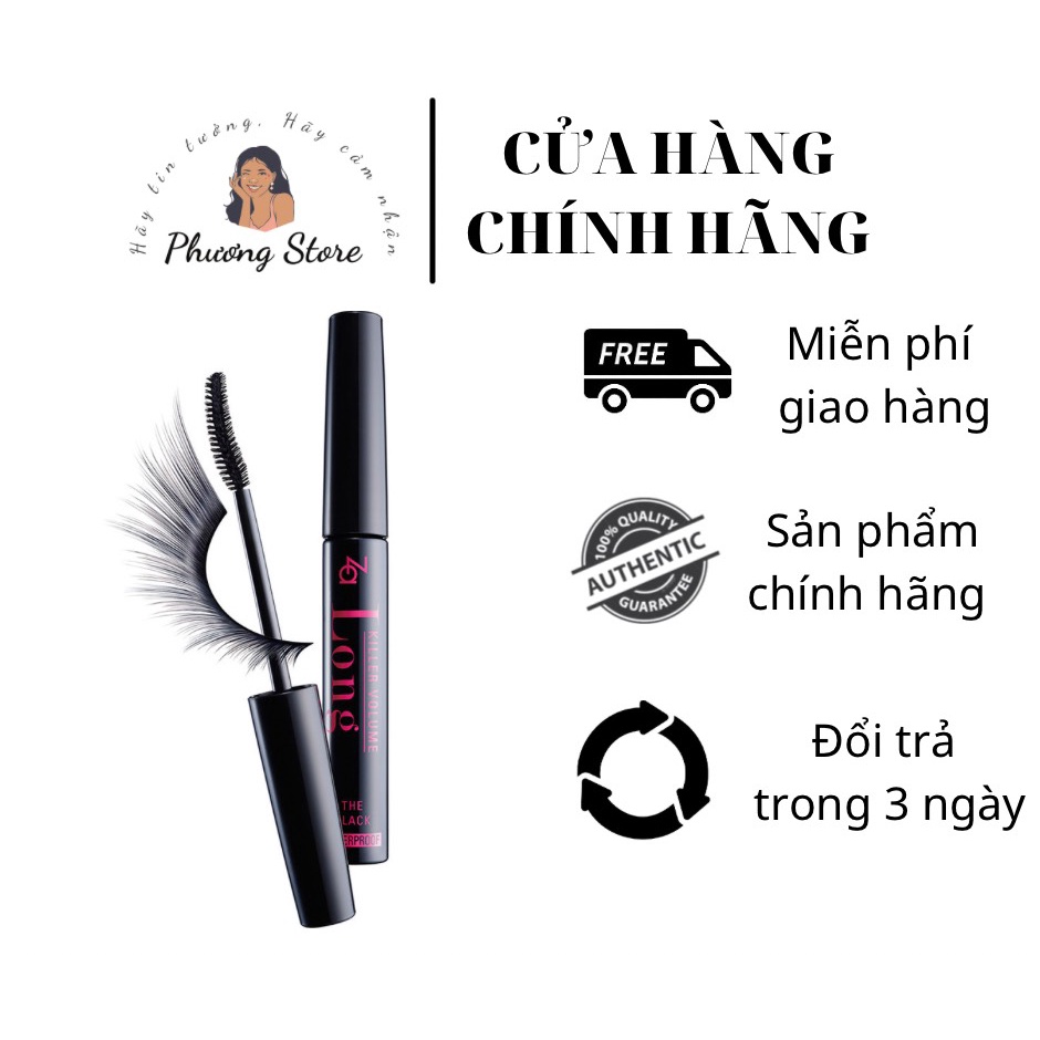 Mascara Siêu Dài Và Dày Mi Za Killer Volume Long Mascara