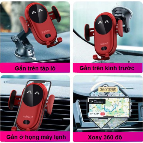 Sạc thông minh trên ô tô xoay 360 độ MAGIC CLIP S11-Hàng có sẵn nhận hàng sau 1-3 ngày