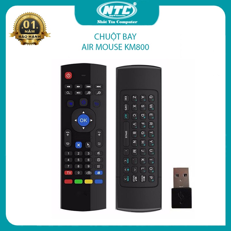 [SỐ LƯỢNG CÓ HẠN] Chuột bay Air mouse KM800 tích hợp remote và bàn phím