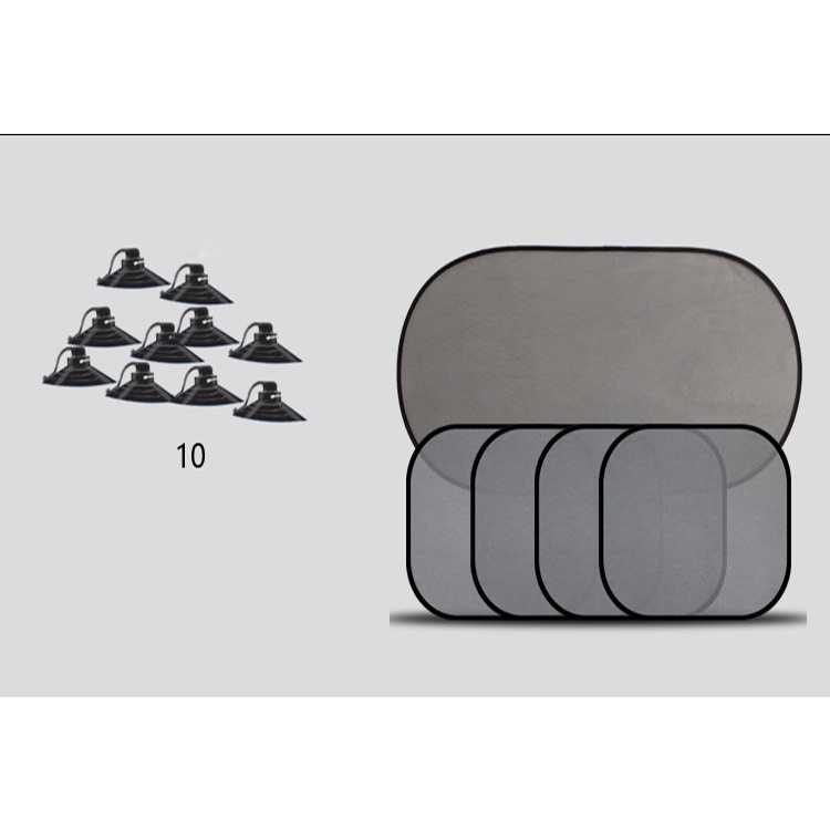 Bộ 5 Tấm che nắng ô tô cao cấp, Bộ lưới chắn nắng ô tô chống tia UV chống nóng hiệu quả gấp gọn