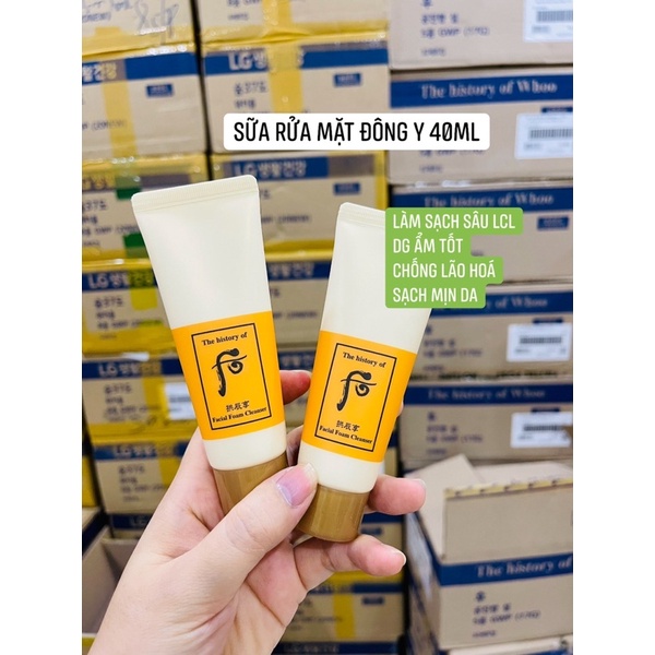 Tuýp Sữa Rửa Mặt Whoo Đông Y 40ml