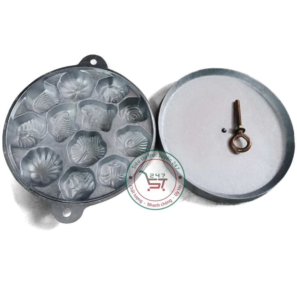 Khuôn nướng làm bánh bông lan chống dính Huỳnh Anh 12 lỗ giá rẻ