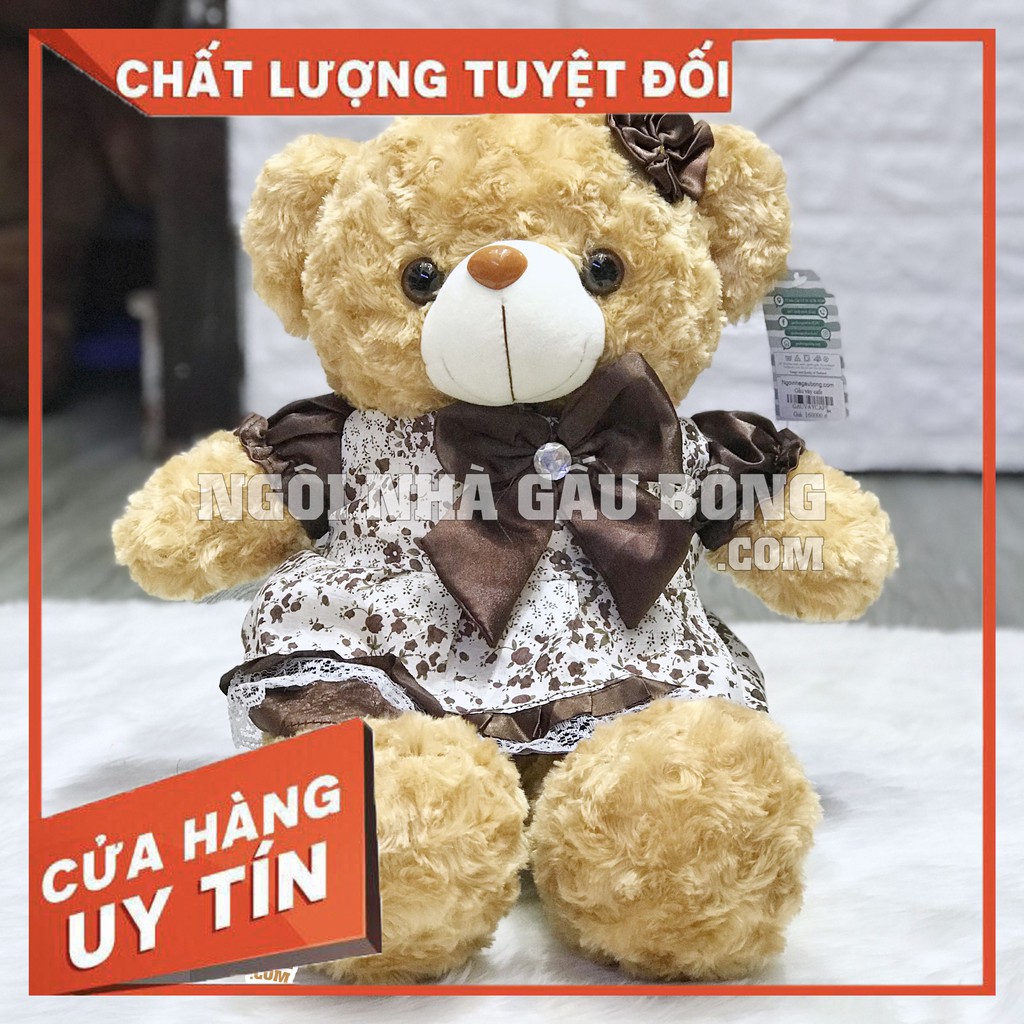 GẤU VÁY CAFE - GẤU BÔNG CAO CẤP