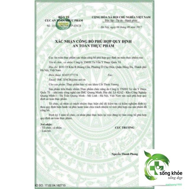 Cốt Thoái Vương-Hỗ trợ giảm đau xương khớp, các bệnh thoái hóa đốt sống, thoát vị đĩa đệm, gai đốt sống,giúp xương chắc