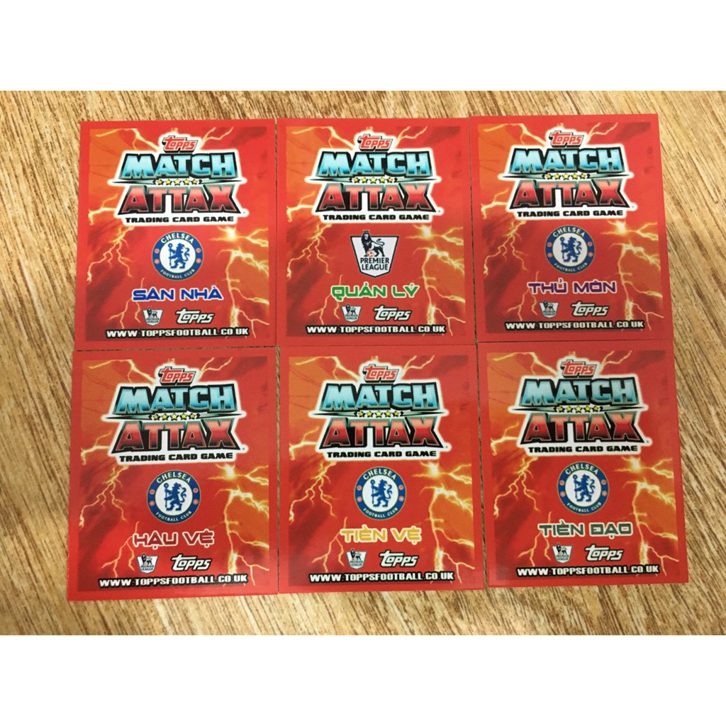 Set 25 Thẻ Base In Match Attax 2012-13 Chelsea Poca