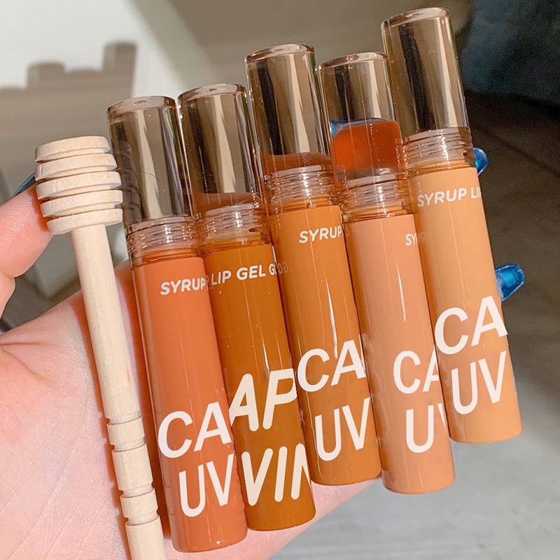 Son Bóng Hiệu Ứng Gương Dưỡng Ẩm Chống Nước Lâu Trôi Không Dính Cốc Hiệu Cappuvini