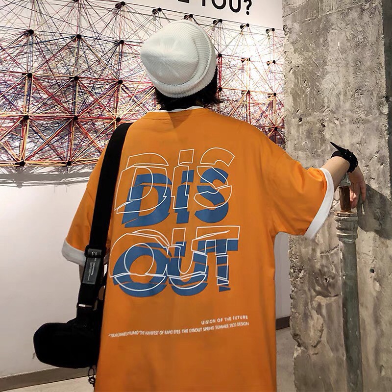 Áo Thun Tay Lỡ Unisex Phông Form Rộng DIS OUT Nam Nữ Ulzzang SOMO | BigBuy360 - bigbuy360.vn