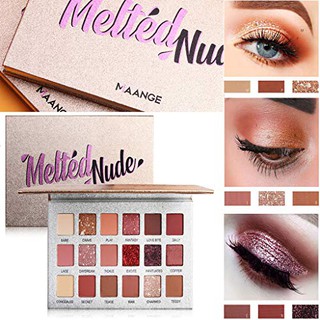 [Mới Về] Phấn Mắt 18 Ô Màu Tone Tây Cá Tính Maange Melted Nude