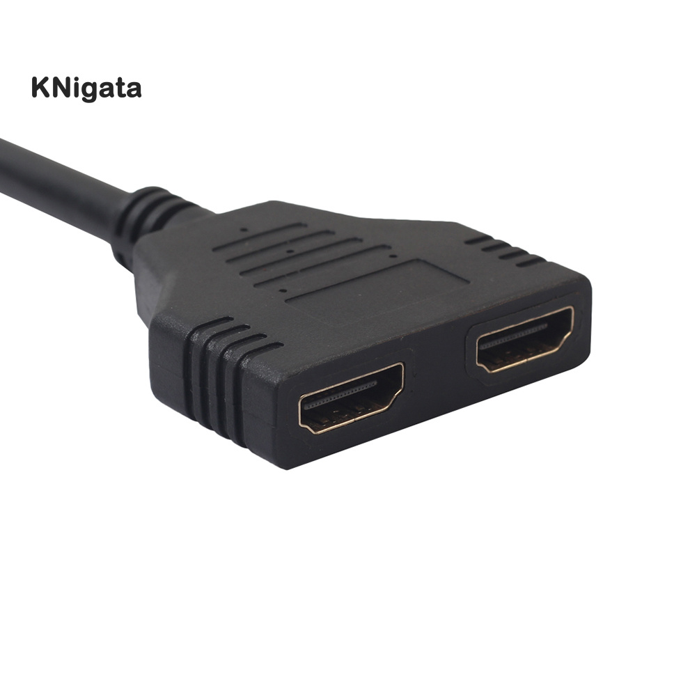 {KNK} Dual HDMI-compatible Female to DVI 24+1 Male Adapter Cable Bi-Directional Converter Wire