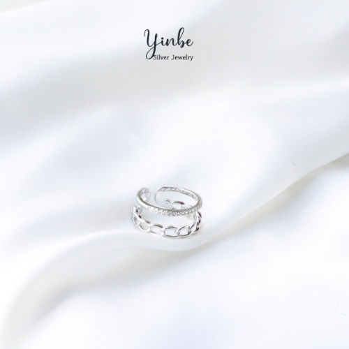 Nhẫn bạc 925  thiết kế đôi cá tính Yinbe Silver