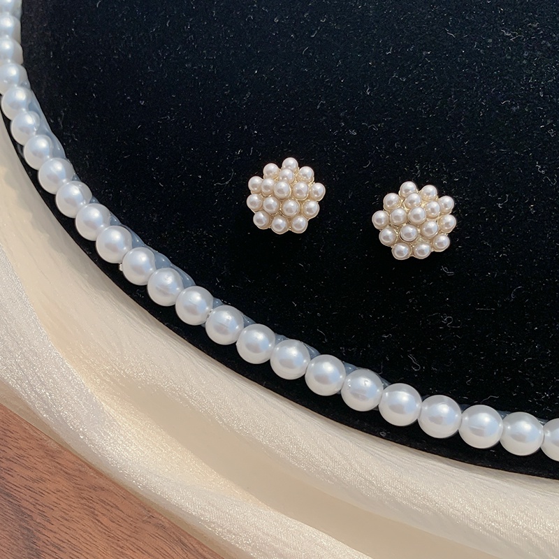 Bông tai chốt xỏ bạc 925 đính ngọc trai xinh xắn hợp thời trang