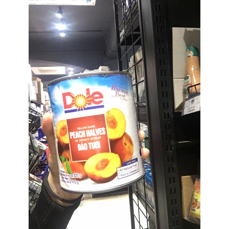 Đào ngâm Hi Lạp hiệu Dole 820g