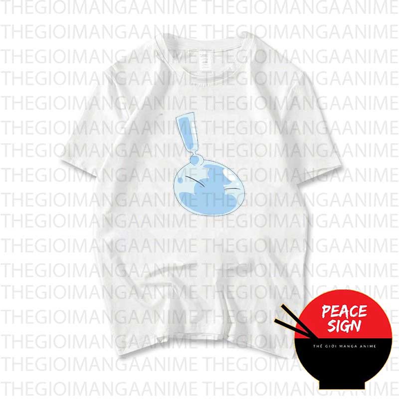 Áo thun phông trắng in hình Tensei-shitara Slime datta Ken Lúc đó, tôi đã chuyển sinh thành Slime