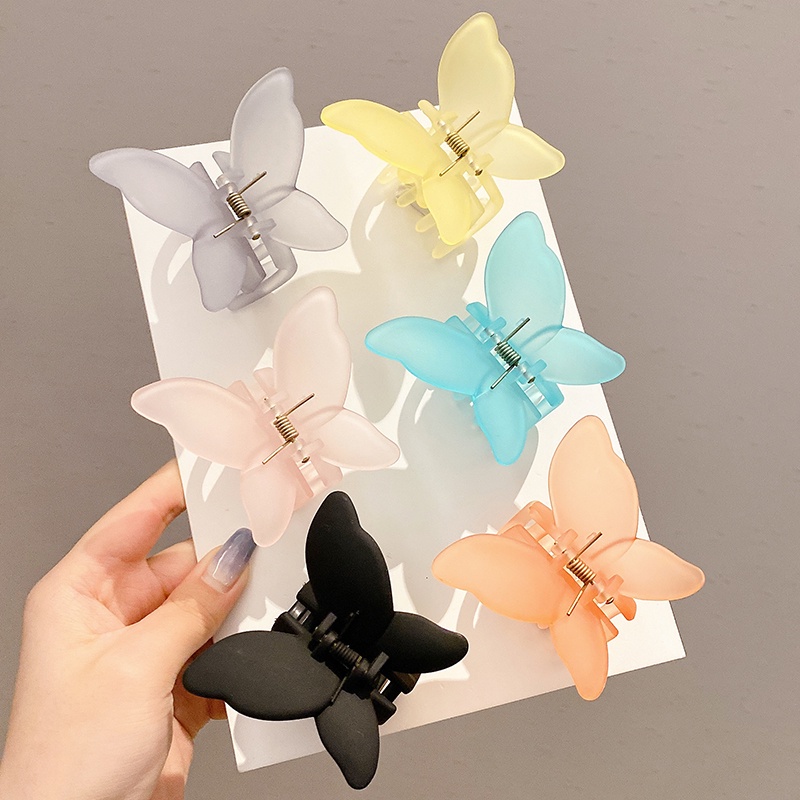 Kẹp Tóc Bướm Bằng Nhựa Acrylic Thời Trang Hàn Quốc Ngọt Ngào