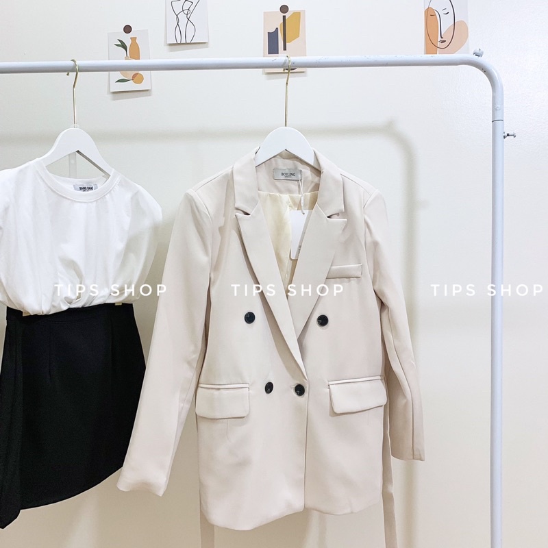 Áo blazer Hàn Quốc kèm đai 6990