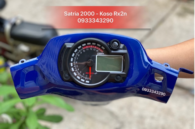 Trọn Bộ Bợ Cổ Sipo Satria 2000 Chế Đồng Hồ KoSo Rx2N