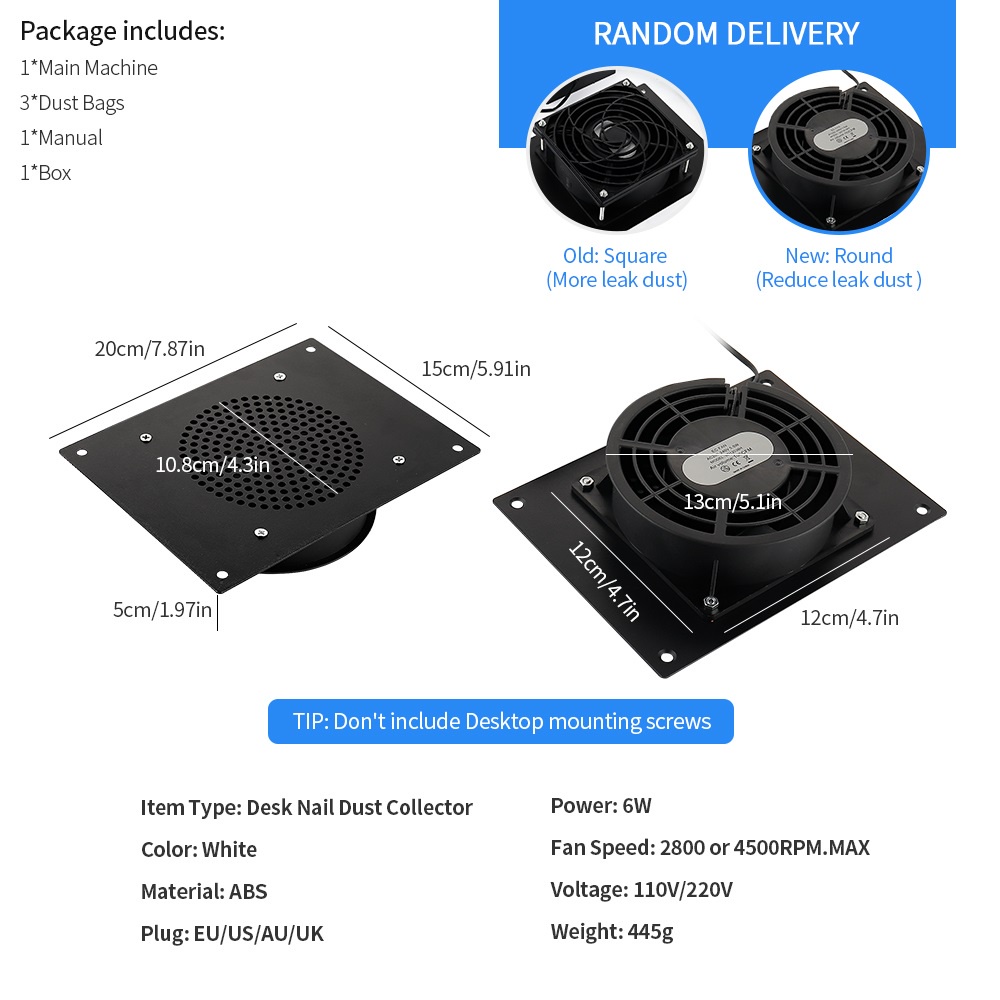 Máy hút bụi FOREVERLILY chuyên dụng khi làm sạch móng