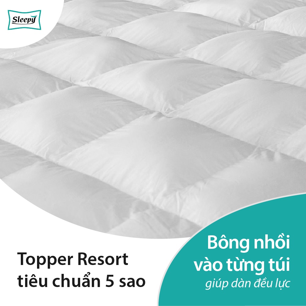 Đệm Tăng Tiện Nghi Microfiber T233 Cao Cấp Tấm Topper Làm Mềm Nệm