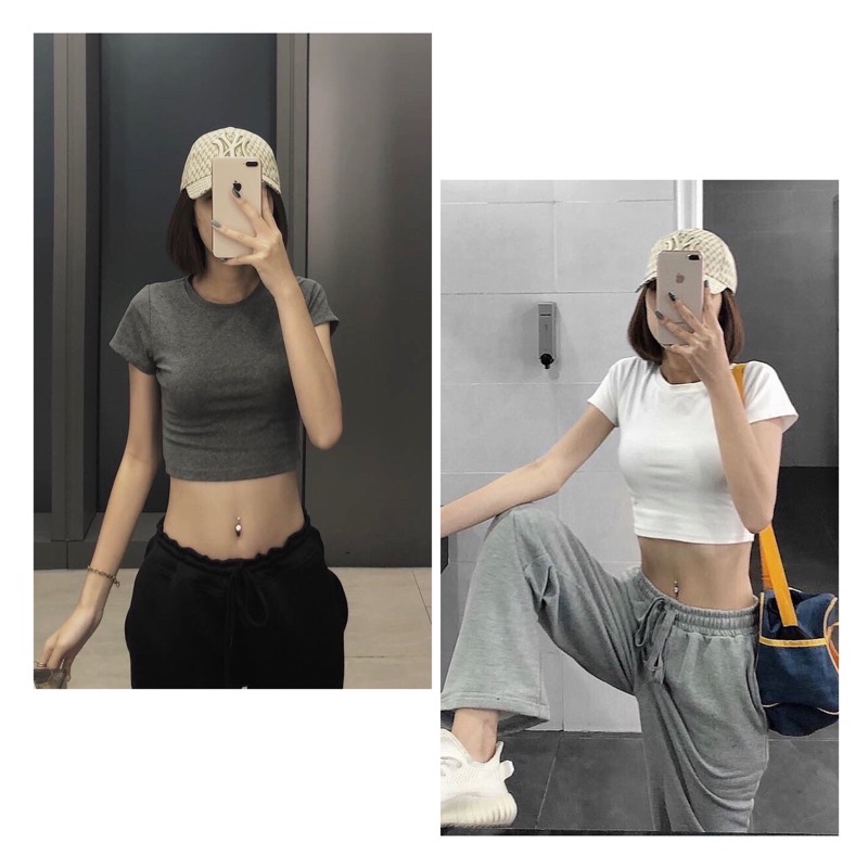 ÁO CROPTOP BASIC TAY NGẮN [GEMI SHOP]