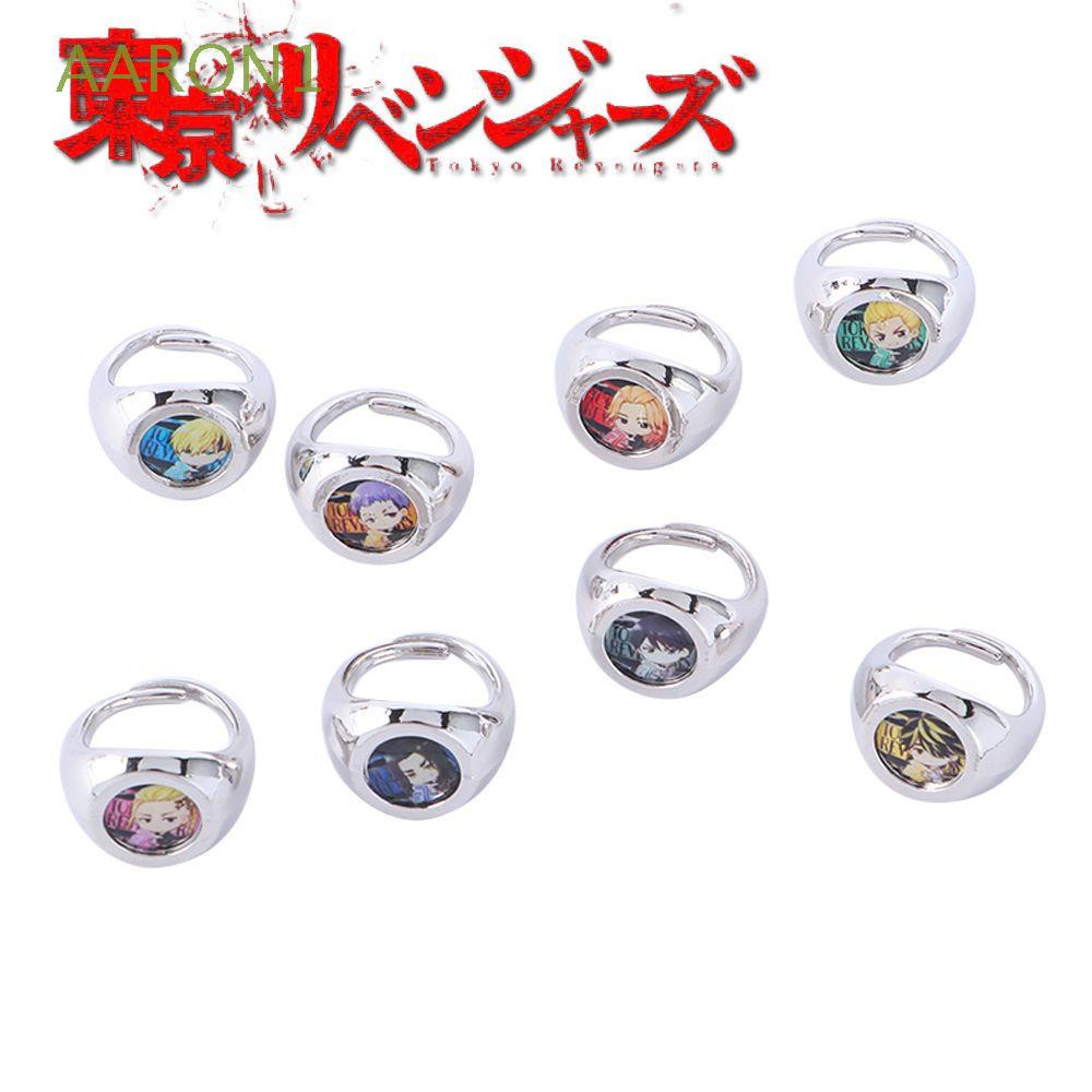Aaron1 Nhẫn Hợp Kim Họa Tiết Hoạt Hình Ryuguji Ken Sano Manjiro Thời Trang Dành Cho Nam Nữ