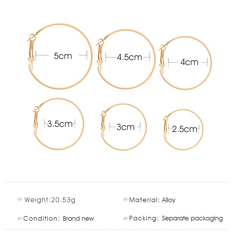 Bộ Bông Tai Hình Tròn Đính Đá Kiểu Dáng Sang Trọng