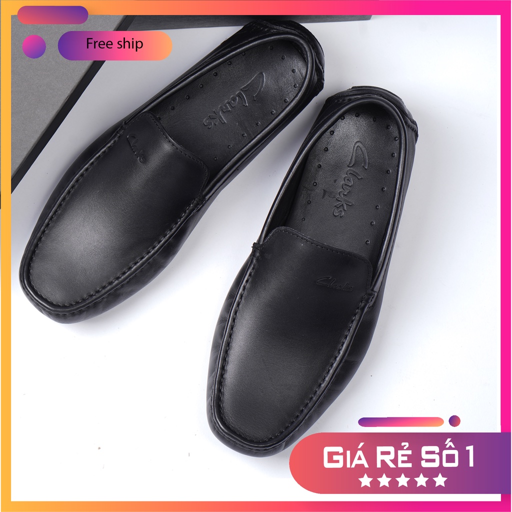 Giày lười CLARKS Driving shoes MONO ss2023, da bò thật 100%. Nhập khẩu chính hãng, bảo hành 2 năm