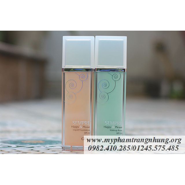 KEM LÓT TRANG ĐIỂM GEO SEMPRE HAPPY & PLEASE MAKEUP BASE SPF20 40ML