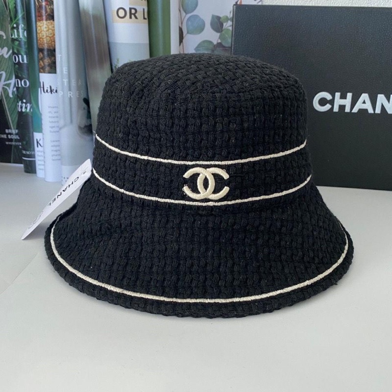 Mũ bucket dệt viền đen neo cao cấp hottrend siêu đẹp