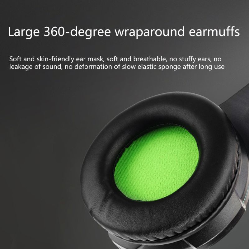 Tai Nghe Trùm Đầu Chơi Game Có Đèn Led 50MM Cho PC Xbox One