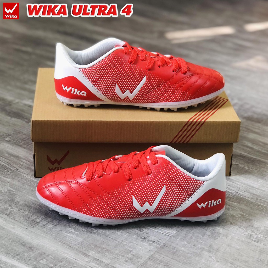 Giày bóng đá phủi Wika Ultra 4 đế TF ( giày đá bóng đá banh WIKA sân cỏ nhân tạo ) - Đã khâu toàn bộ đế