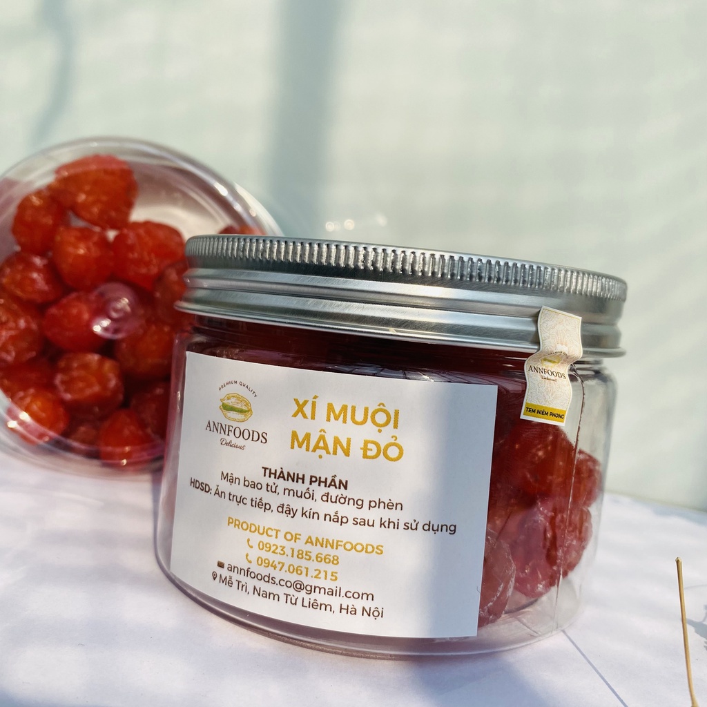 Xí Muội Mận Đỏ Xí Muội Mận Đỏ Giòn Dẻo Chua Ngọt Thơm Ngon Bá Cháy  - Annfoods