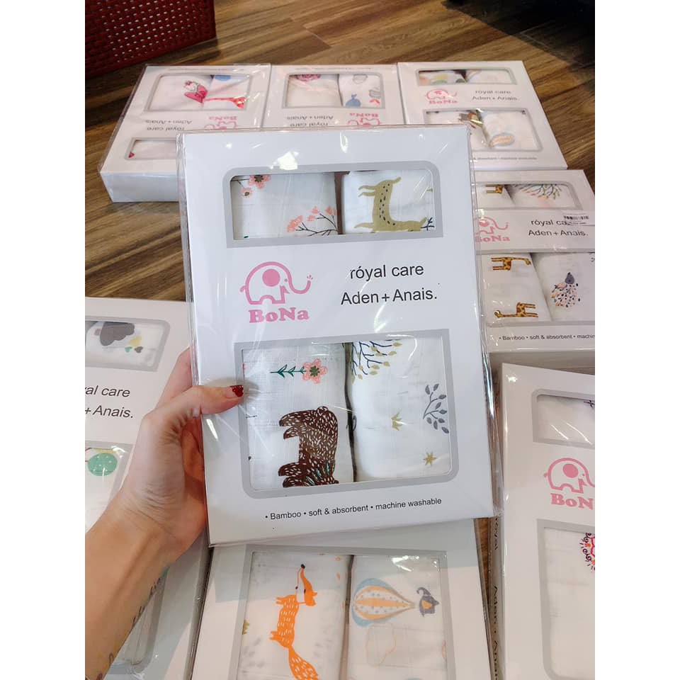 Set 2 khăn Eden Bona 120x120cm