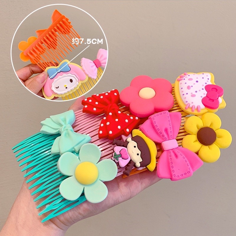 Cài tóc, xược tóc cho bé gái hoạ tiết xinh xắn nhiều màu phong cách hàn quốc