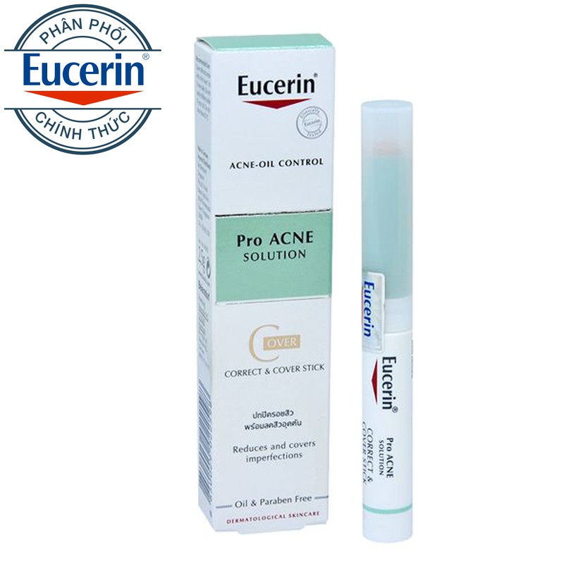 Kem che khuyết điểm và giảm mụn - EUCERIN PROACNE Solution Correct &amp; Cover Stick 2,5g