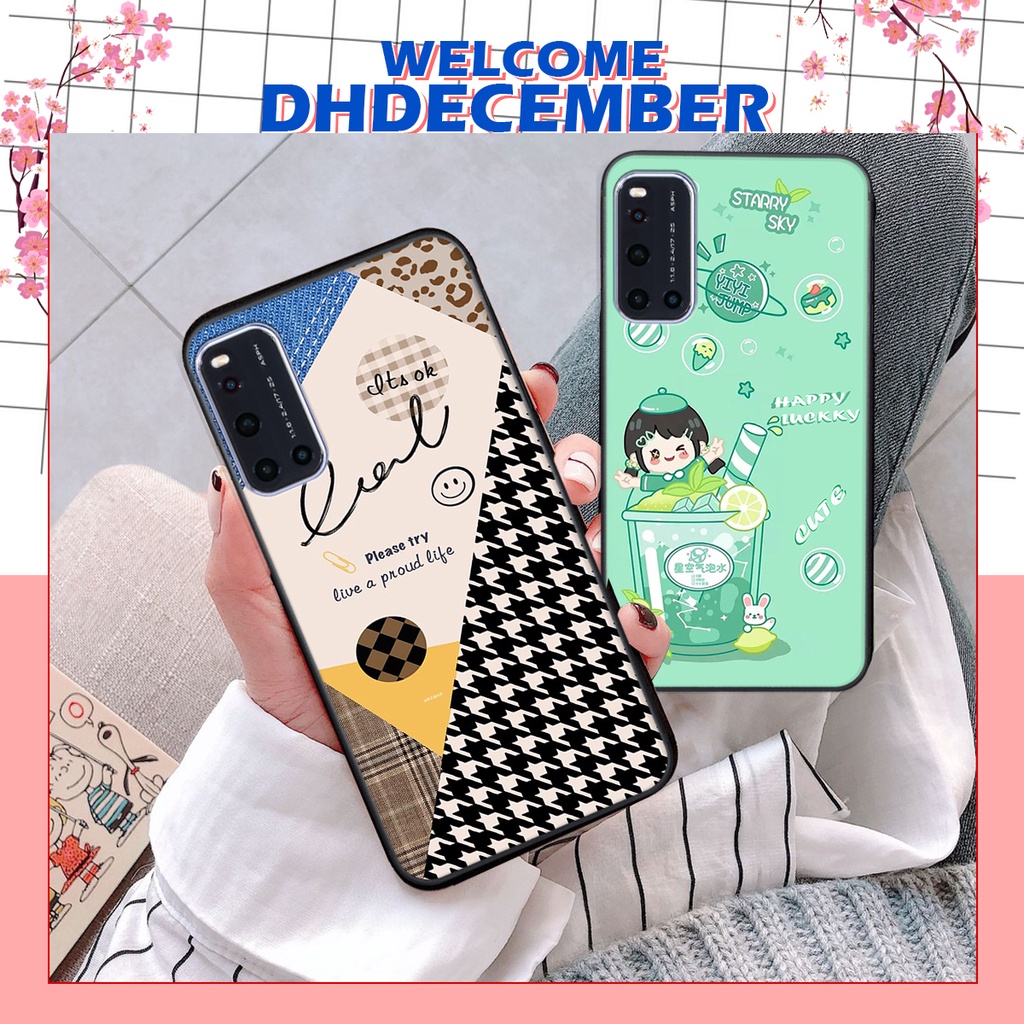 Ốp lưng Vivo V19 in hình nice ,good luck happy ốp xinh viền dẻo đẹp chất
