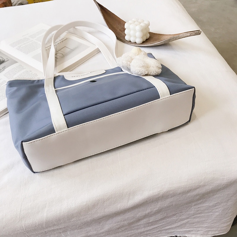 Túi Xách Sức Chứa Lớn Màu Sắc Tương Phản Đơn Giản Thời Trang Dành Cho Nữ