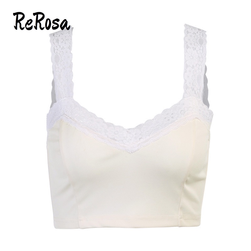 Áo croptop hai dây phối ren cổ chữ V khoét sâu thời trang gợi cảm dành cho nữ