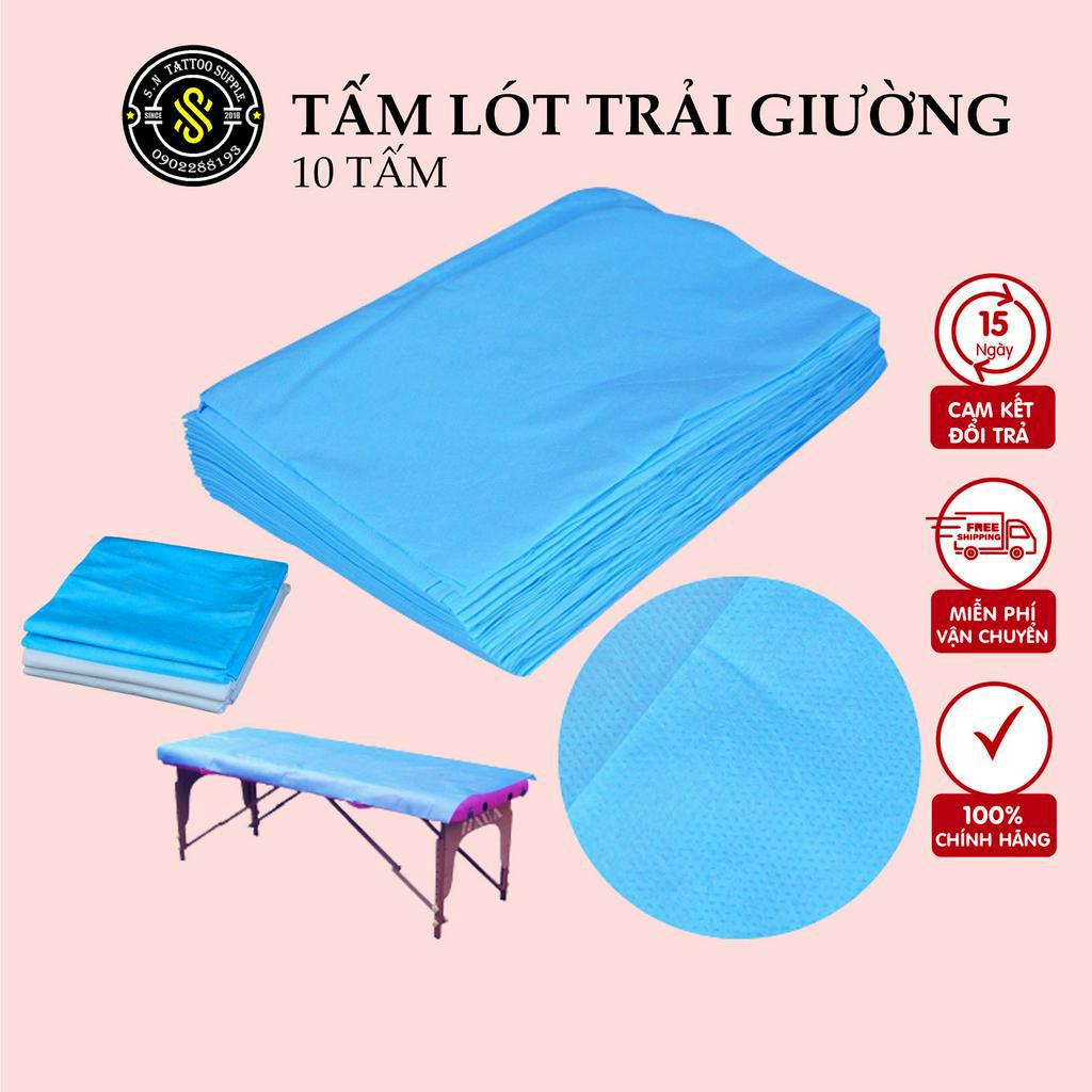 10 Tấm Lót Trải Giường Miếng Giấy Trải Giường -Kích thước 80*180cm