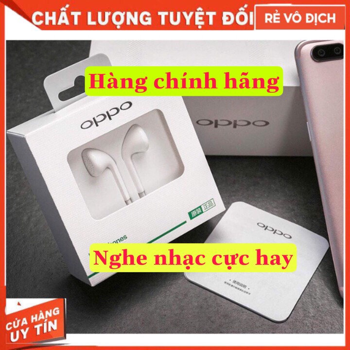 Tai nghe OPPO, Tai Nghe có dây nhét tai OPPO MH133 có mic chính hãng cổng/jack 3.5mm / đàm thoại, học online, Nghe Nhạc