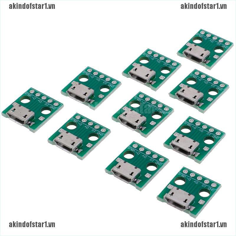Set 10 Đầu Chuyển Đổi Micro Usb Sang Dip 5pin Chuyên Dụng