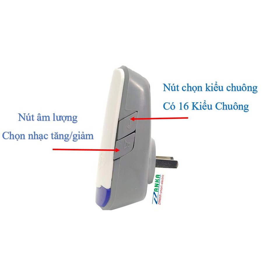 Chuông báo khách, báo trộm cảm ứng hồng ngoại chuyển động không dây TP-719