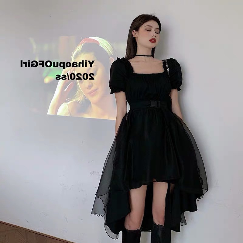 (CLIP THẬT) Đầm babydoll ulzzang đầm dáng xòe voan phồng FIO | BigBuy360 - bigbuy360.vn