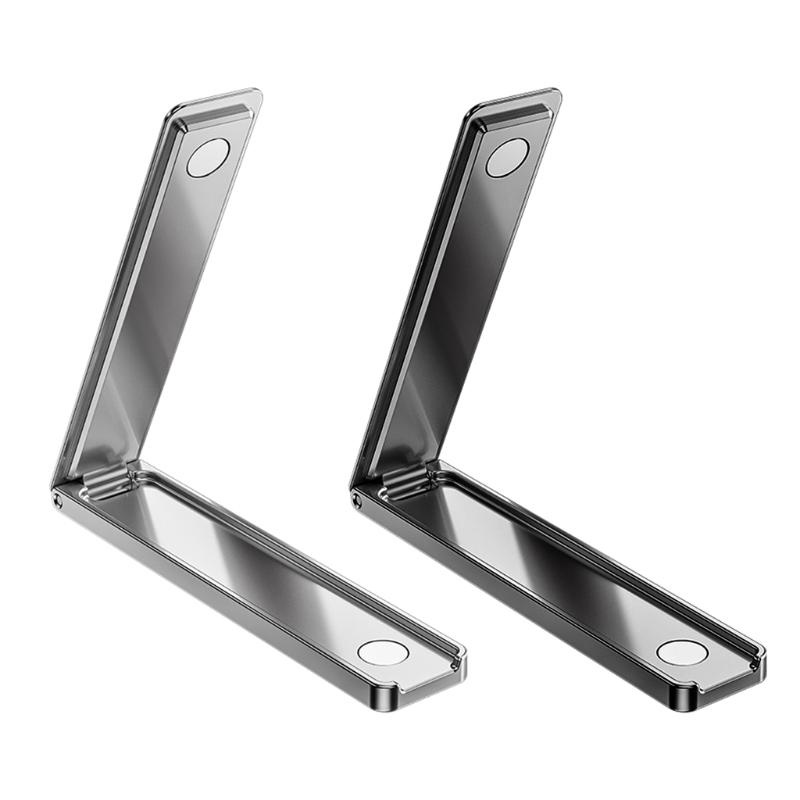 Giá đỡ điện thoại để bàn kiểu chữ L mini dạng gập siêu mỏng vô hình bằng kim loại từ tính
