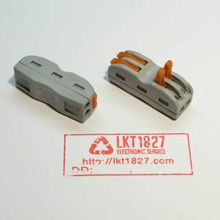 Đầu Nối Điện Nhanh 2 Dây 4 Lỗ. Có thể dùng lại nhiều lần.