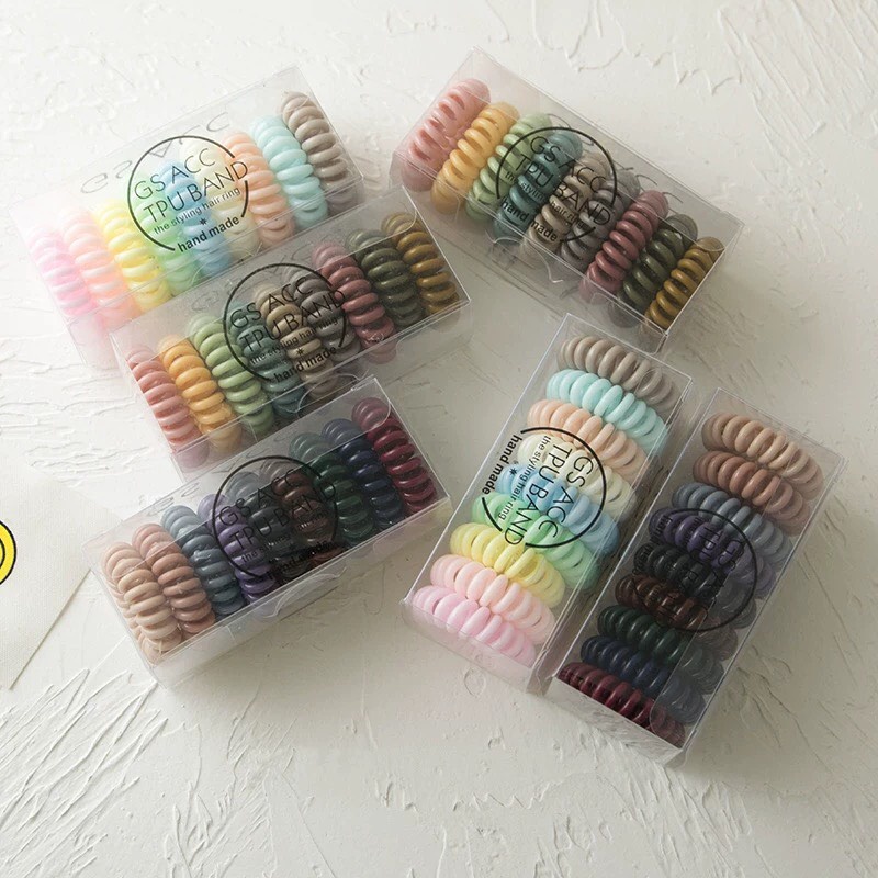 Set 9 cột tóc lò xo phong cách Hàn Quốc Mua Tất (muatatshop)