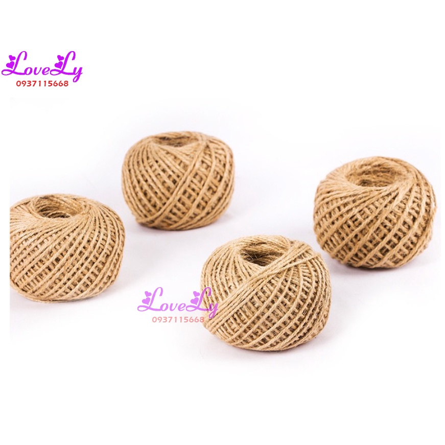 Cuộn Dây Thừng Làm Đồ Trang Trí Handmade, Dây Cói 2mm