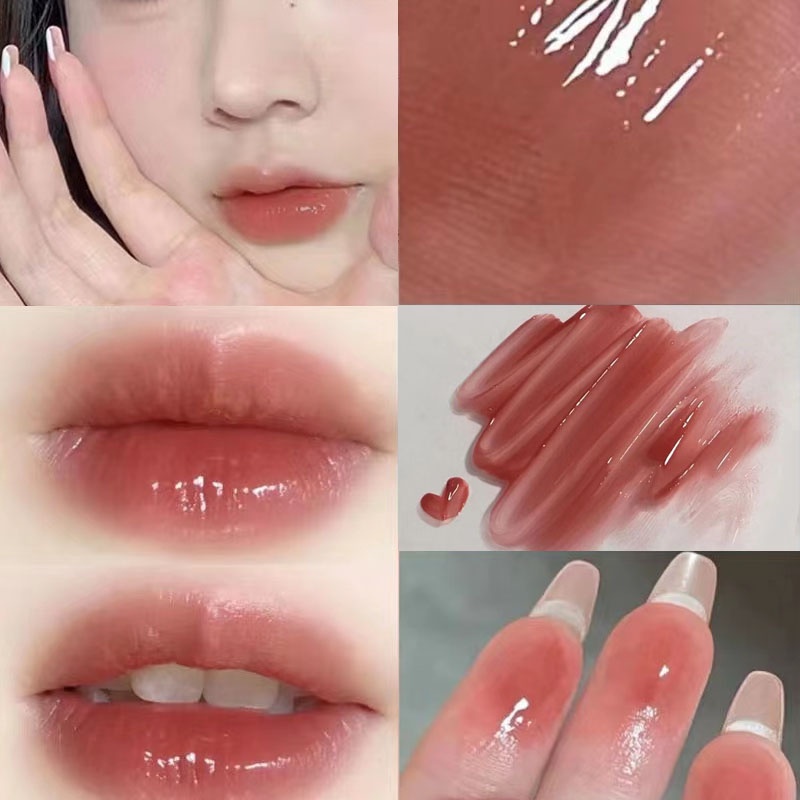 [Hàng mới về] Son môi dạng kem dưỡng ẩm chống nứt môi không thấm nước không phai màu